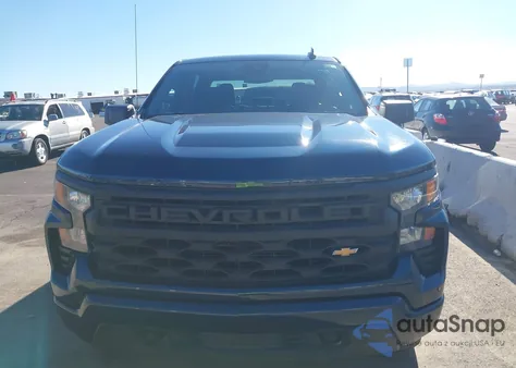 2023 Chevrolet Silverado 1500 2Wd Short Bed Custom z USA, uszkodzony, nr VIN 1GCPABEK9PZ118183